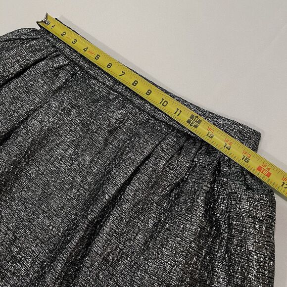 KATE SPADE NEW YORK METALLIC SKIRT SZ 10 - Picture 3 of 8